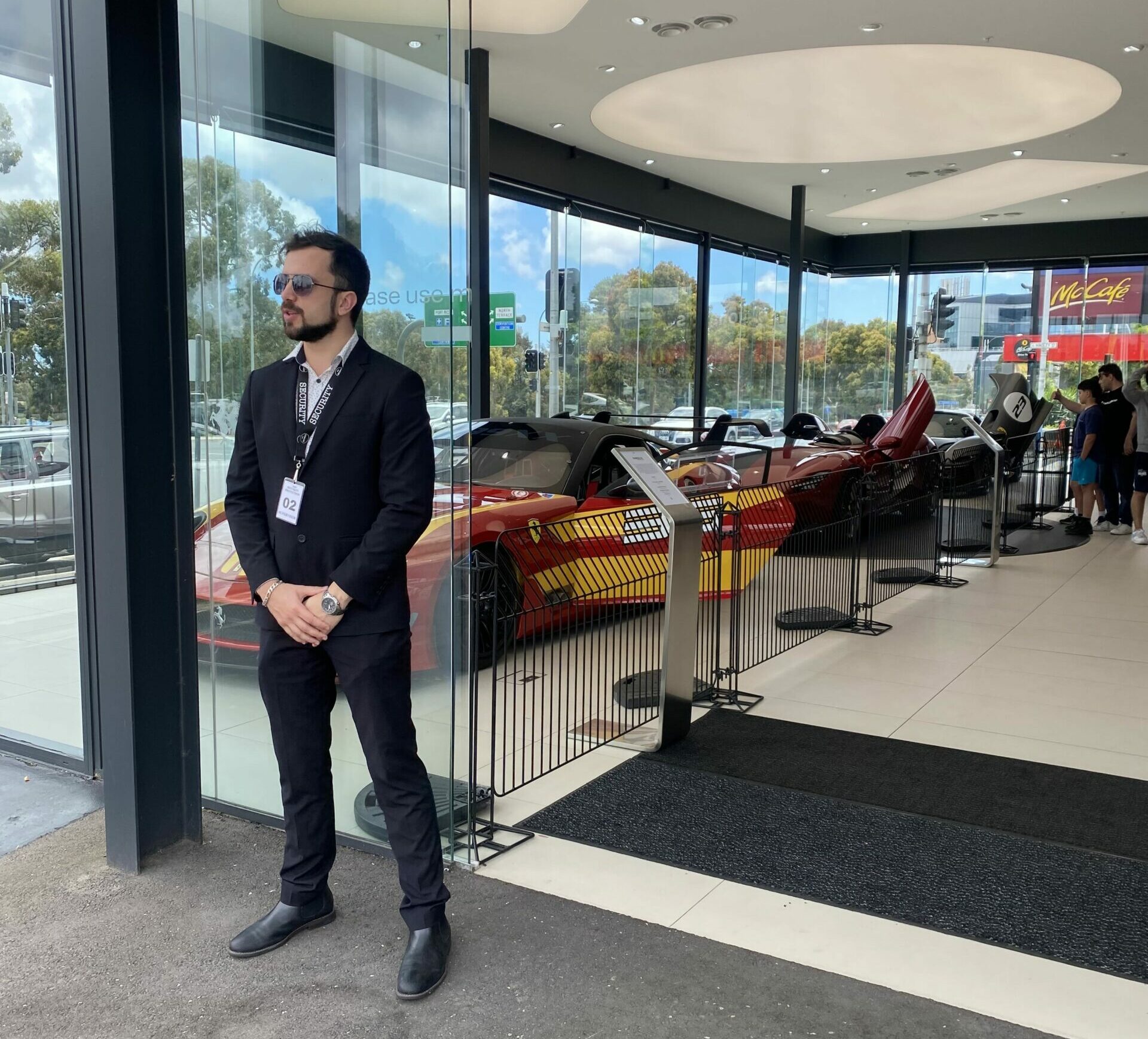 Professional security services in Adelaide provided by licensed security guards protecting a commercial site.